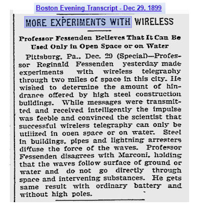 Fessenden wireless 1899