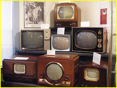 Television evolution of round screens to rectangular